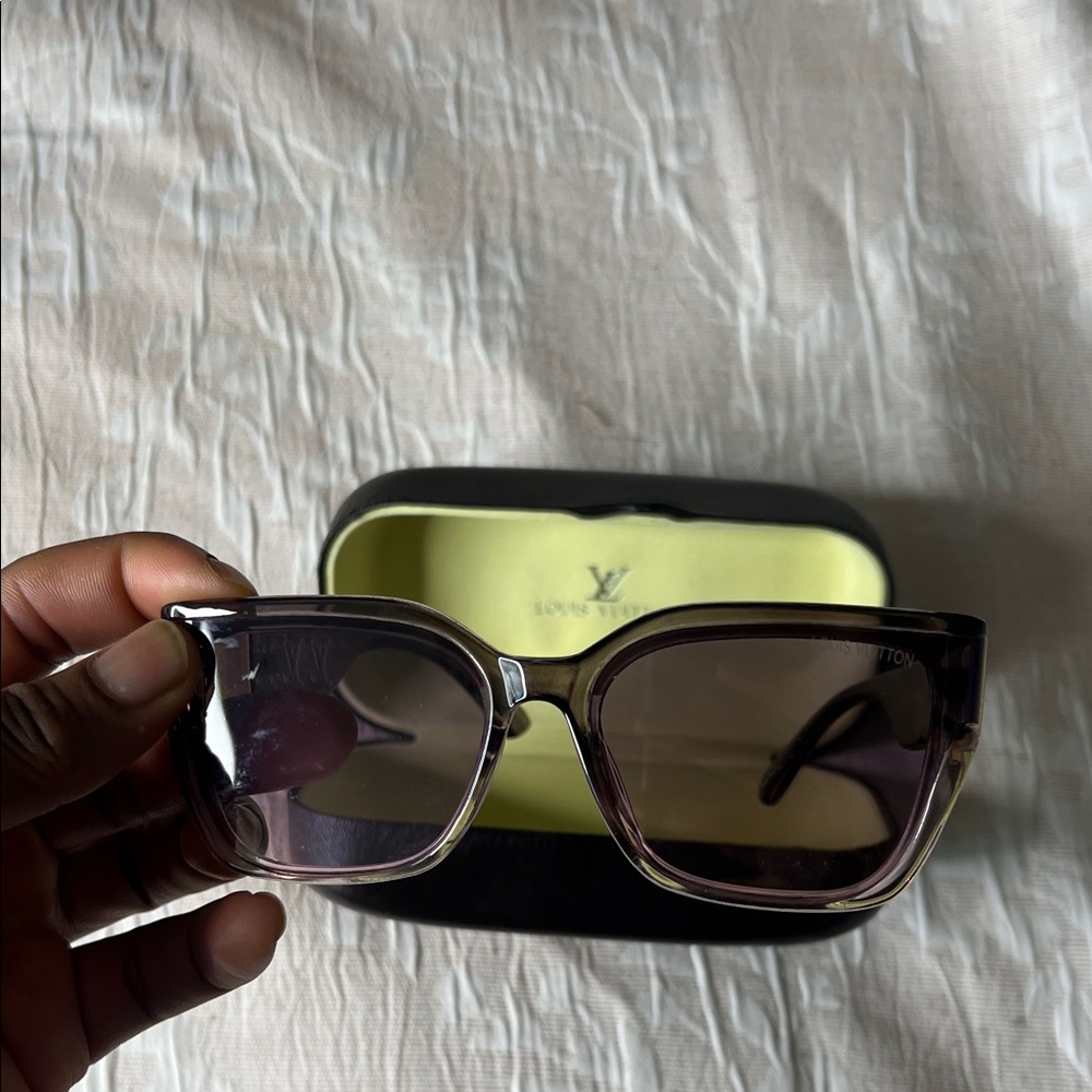 Louis Vuitton Dark Brown Leather Sunglasses - Picture 15 of 15